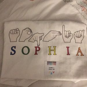 ASL Name t-shirt Sophia